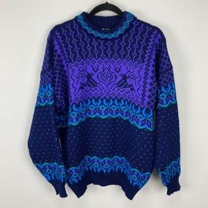 Dale of Norway Vintage Reindeer Fairisle Wool Sweater